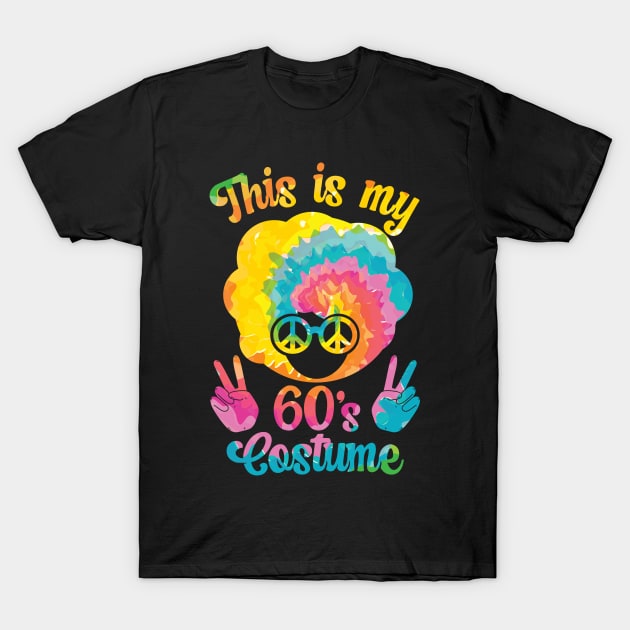 This Is My 60s Costume, 60s Outfit For Women & 1960s Tie Dye T-Shirt by auviba-design
